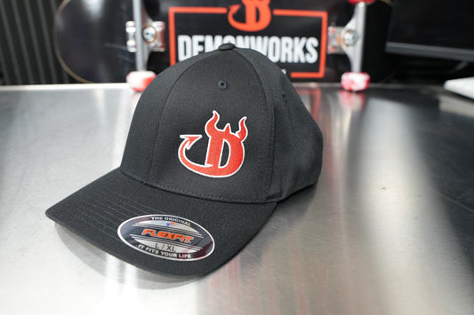 DemonWorks Hat - Flexfit - Black - V1