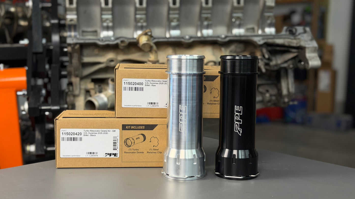 2020–2026 GM 3.0L Duramax Turbo Resonator Delete - Fully CNC Machined