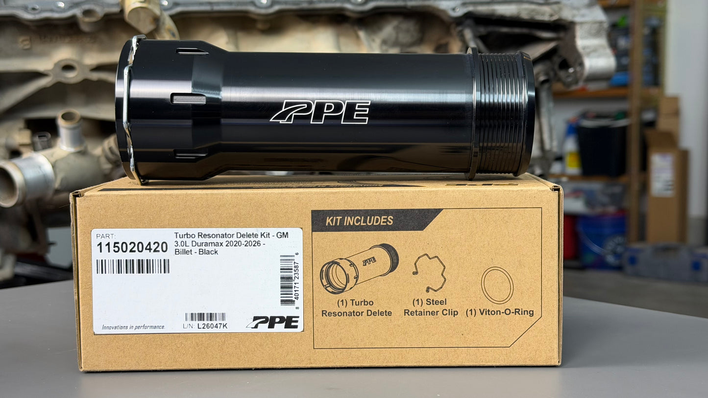 2020–2026 GM 3.0L Duramax Turbo Resonator Delete - Fully CNC Machined